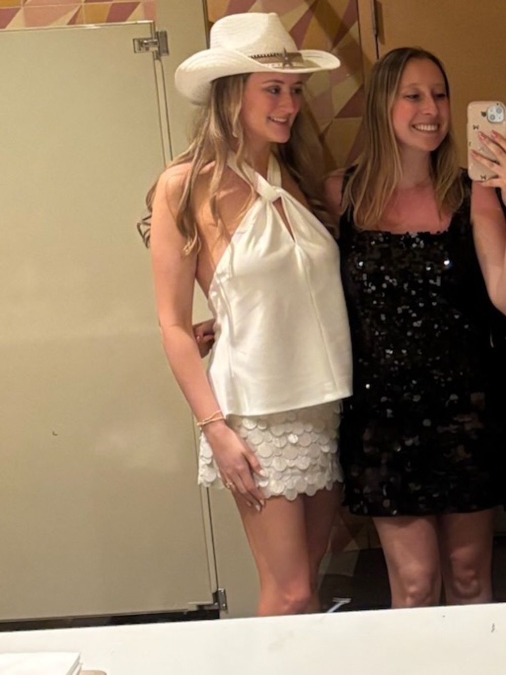 Peppermayo Movie Star Mini Skirt- pearl